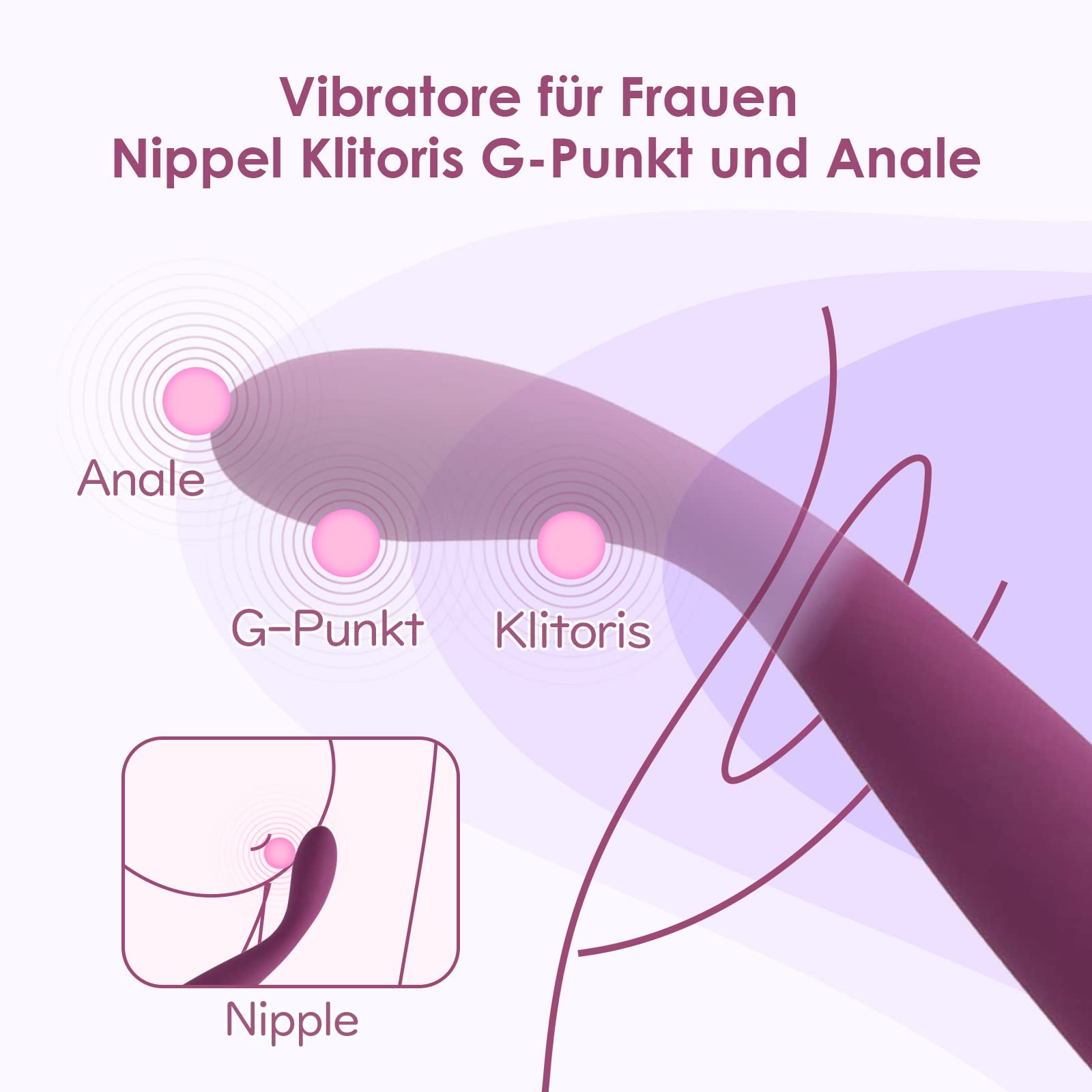 Vibratore per il punto G, articoli erotici, vibratore, silenzioso e potente, orgasmo in 8 secondi, dildo, articoli erotici, vibratore