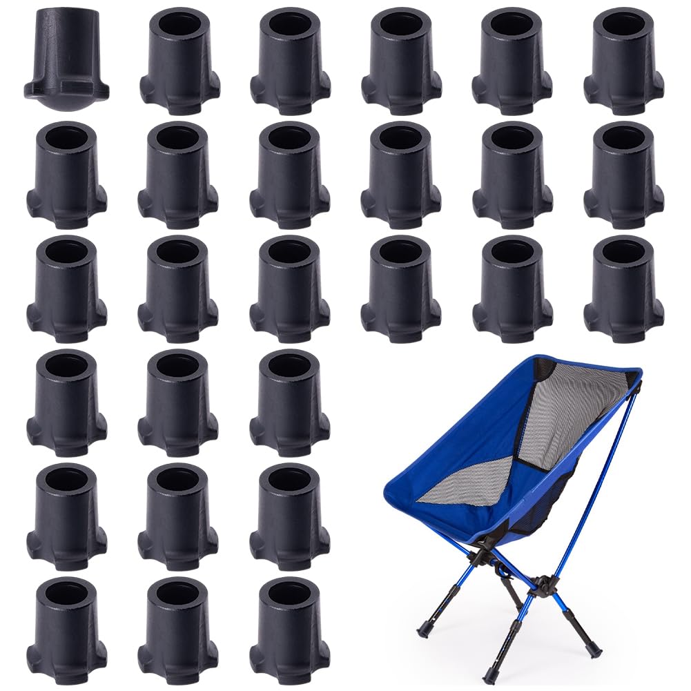 SUPERFINDINGS 36PCS Rubber Chair Leg Floor Protectors Round Black Rubber Chair Leg Caps Non-Slip Table Chair Leg End Cap Furniture Leg Protectors Covers for Couch Dining Chair Bar and Patio