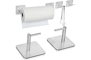 "Magnetic Paper Towel Holders: A Cut Above with Brushed Steel Appeal"