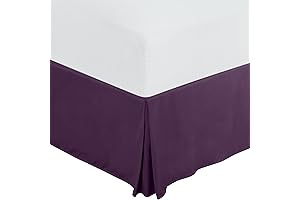 Utopia Bedding Queen Purple Bed Skirt