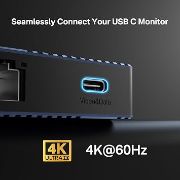 ACASIS Dual Monitor Docking Station, HDMI 4K @ 60 Hz, 14 in 1 Laptop Slot, 10 Gbit/s (USB-C Video + Data, 3 x USB C, USB A) Ethernet, 100 W PD, SD/TF, 3.5 mm Audio, Black