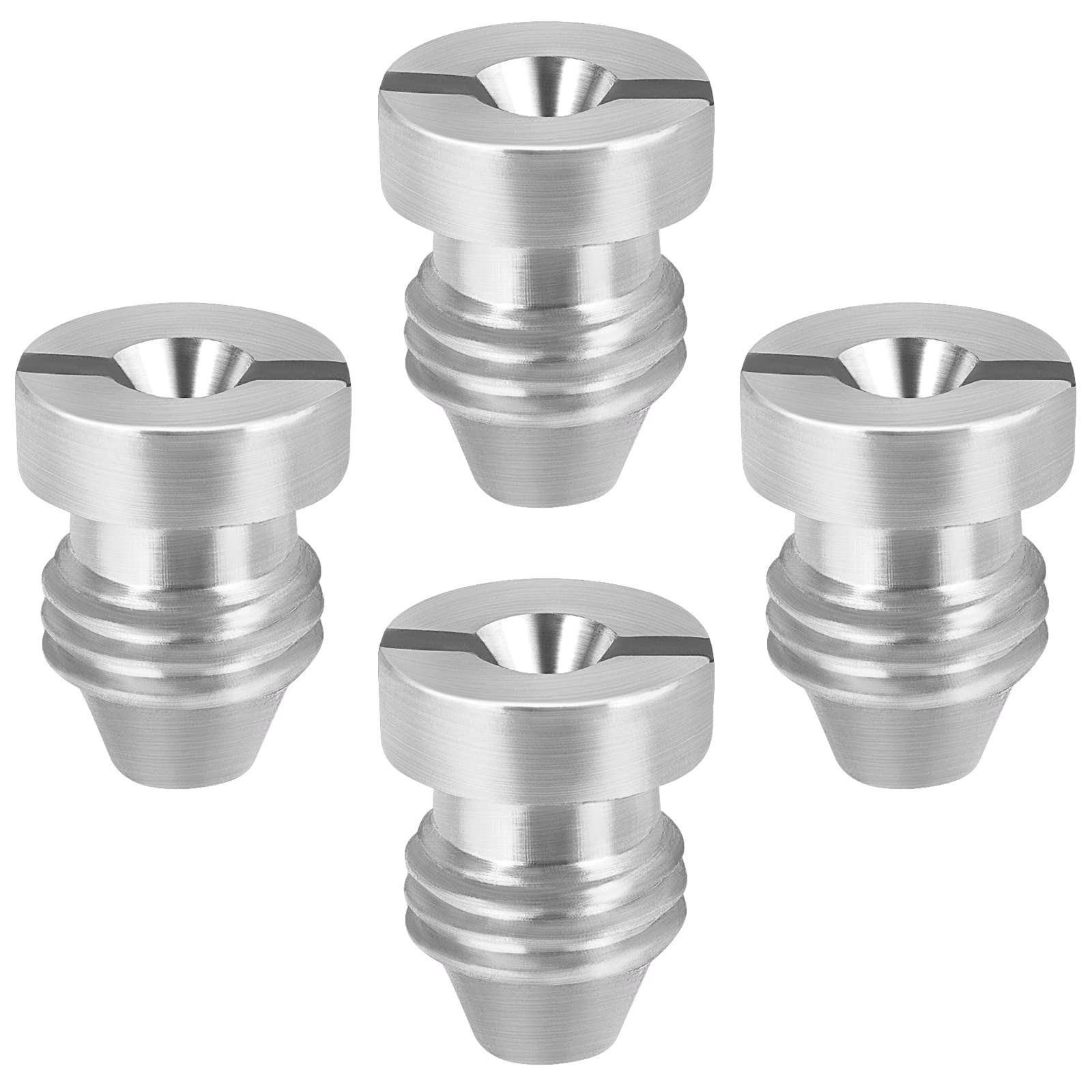 SAVITA 1.1mm Foam Cannon Orifice Nozzle, 4pcs Foam Nozzle Tip Foam Cannon Orifice Nozzle Tips for Snow Foam Lance Increase Foam Production(Stainless Steel Color)