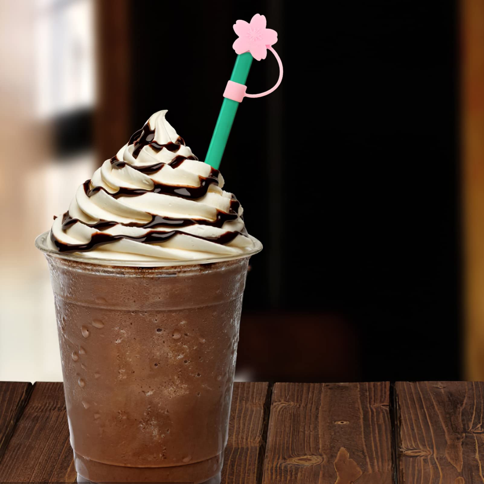 Hemoton 32pcs Cartoon Straw Covers Adorable Dust Caps for Drinking Straws Random Styles Lightweight and Reusable for Tumbler and Cup Use