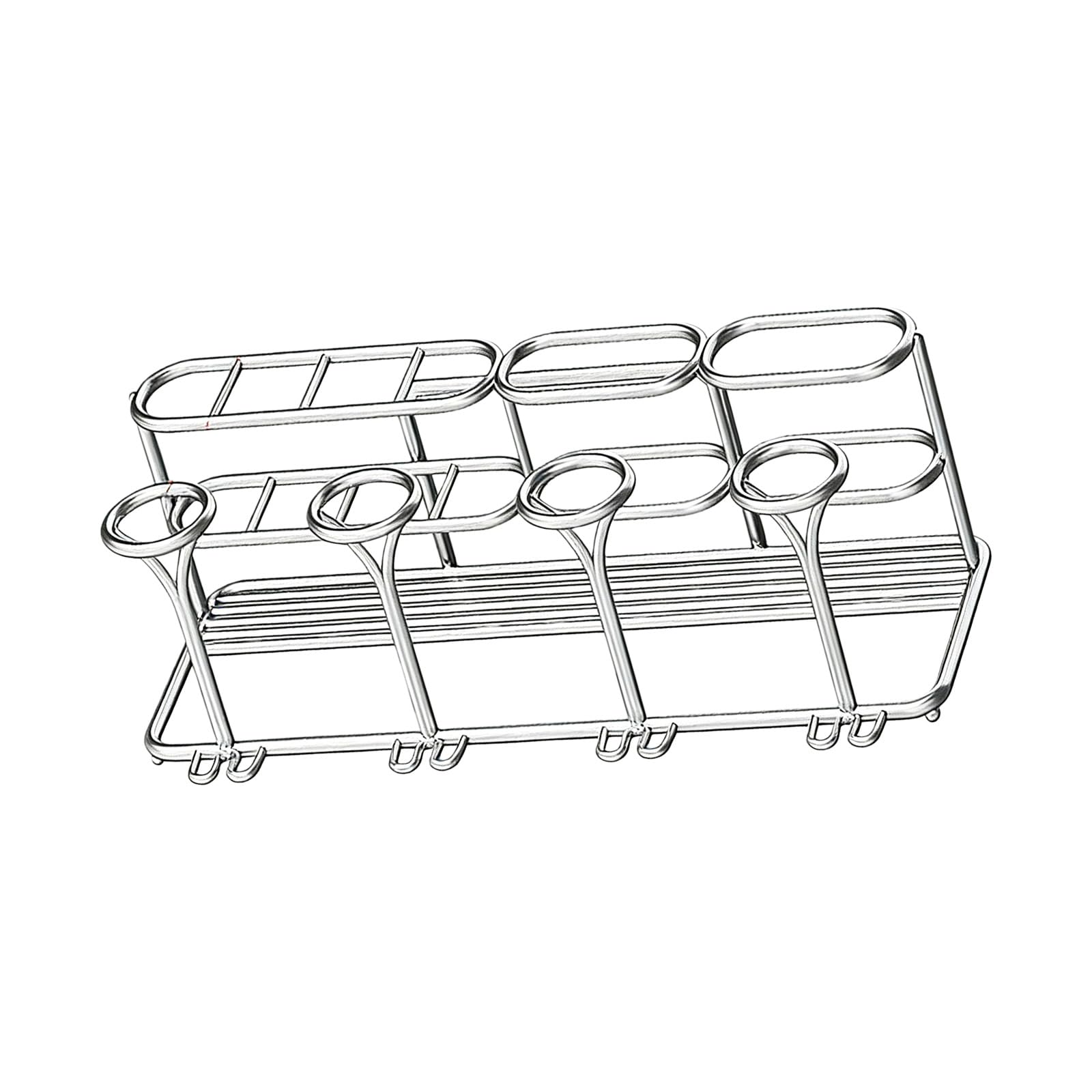 Stainless Steel Wall Mount Toothpaste and Toothbrush Holder Easy Installation for Bathroom Organization Multipurpose Use Bathroom Organizers