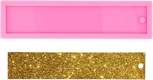 Molde rectangular de resina súper brillante, llavero de artesanía epoxi, molde de silicona, arcilla polimérica, fabricación de joyas de bricolaje,