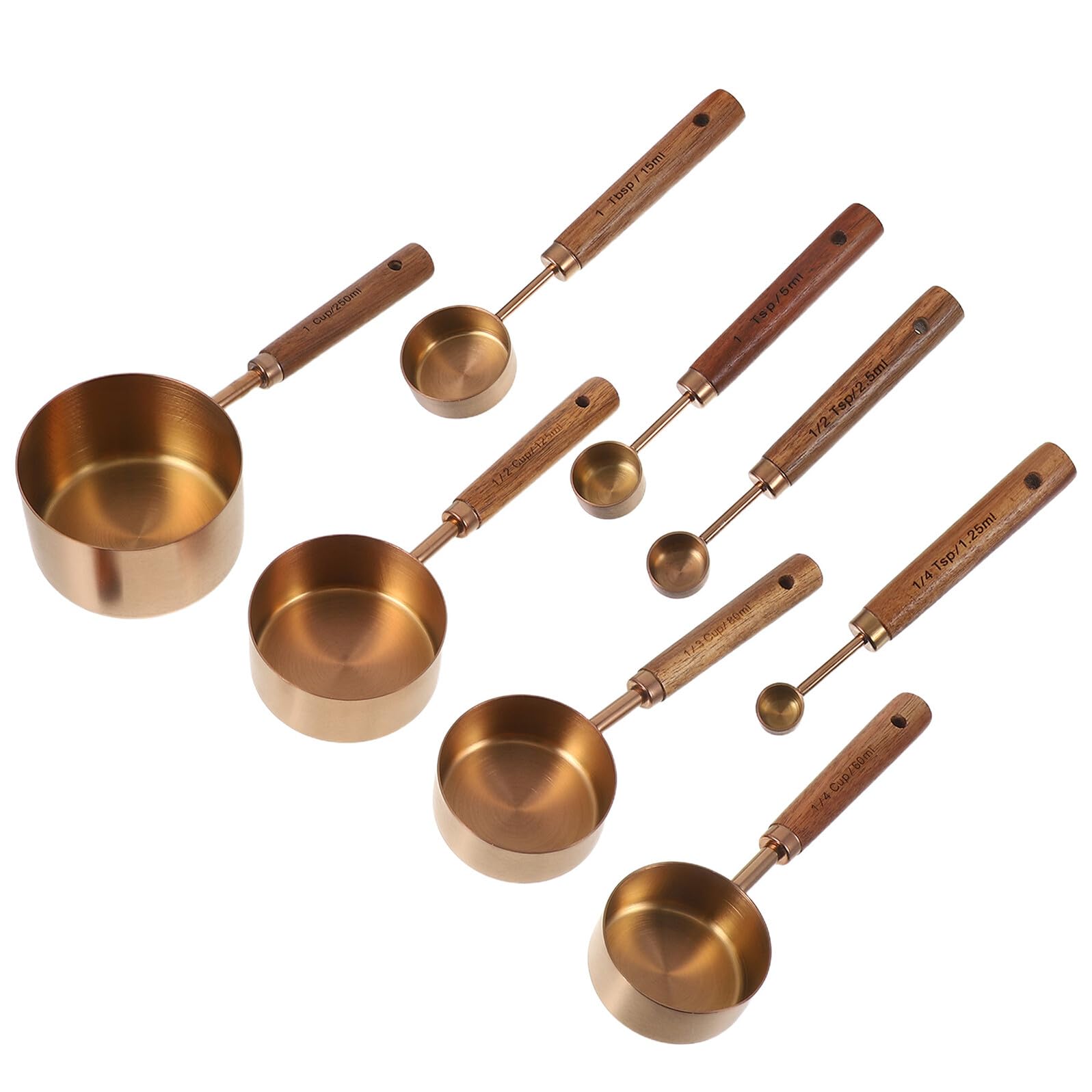 Cuillères Doseuses Cuisine 8 Pièces en Acier Inoxydable