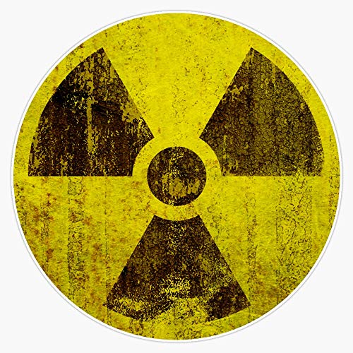 Rusted Radioactive Symbol Vinyl Waterproof Sticker Decal Car Laptop Wall Window Bumper Sticker 5