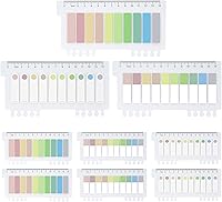 Vista 1 de 1200 piezas de pestañas de índice, marcadores adhesivos transparentes con flechas, pestañas de banderas de índice de plástico, notas adhesivas