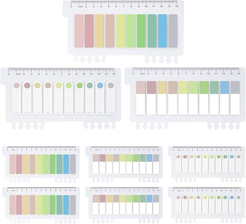 1200 piezas de pestañas de índice, marcadores adhesivos transparentes con flechas, pestañas de banderas de índice de plástico, notas adhesivas para