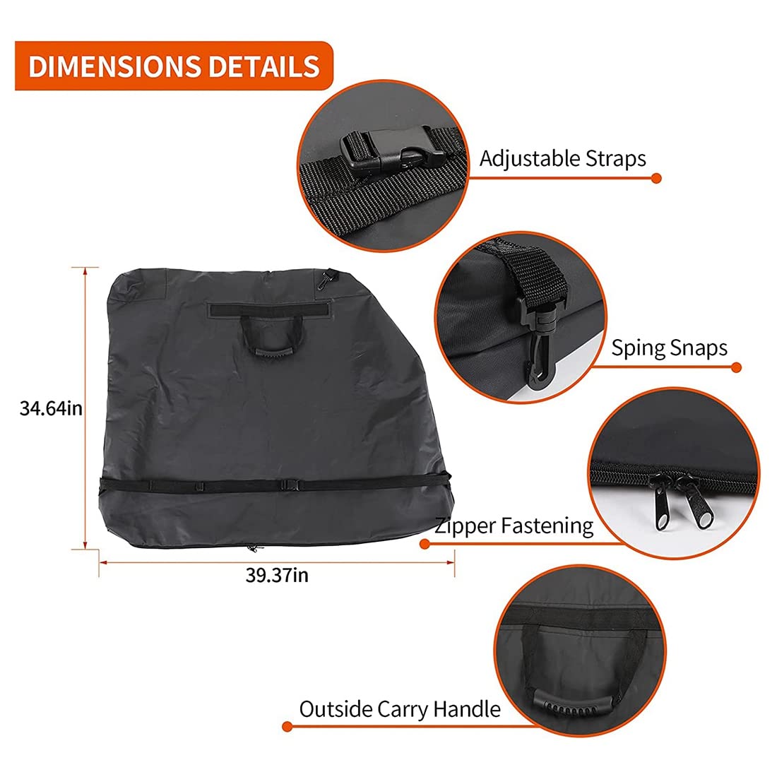 Freedom Top Panels Torba do przechowywania do JK JKU JL JLU 2-drzwiowy 4-drzwiowy Hard Top Models JT 2007-2021 (czarna)