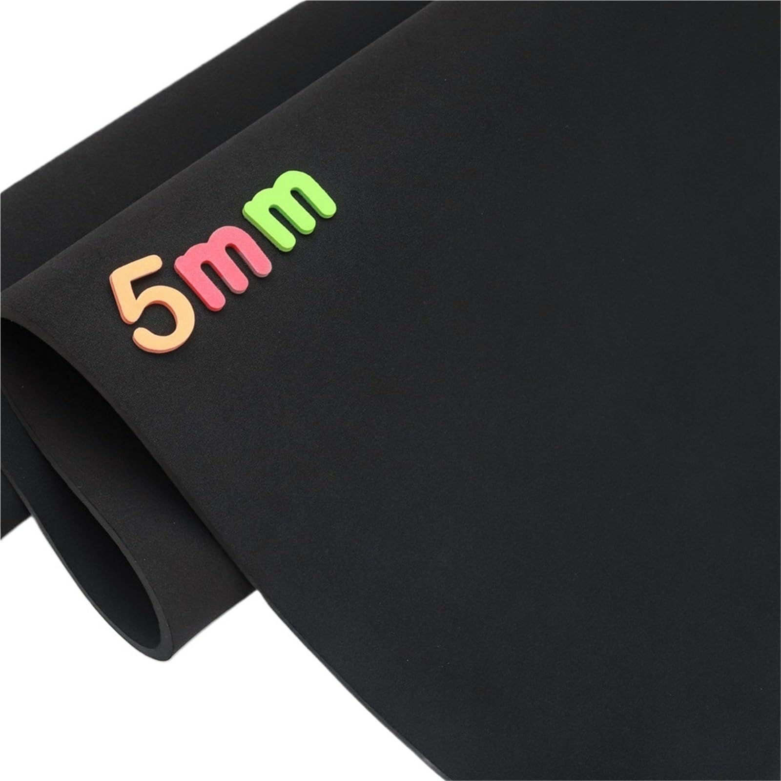 Neoprene Waterproof Fabric Black Thick Neoprene Sewing Fabric Stretch Waterproof Wetsuit Diving Cloth Double Sided Composite