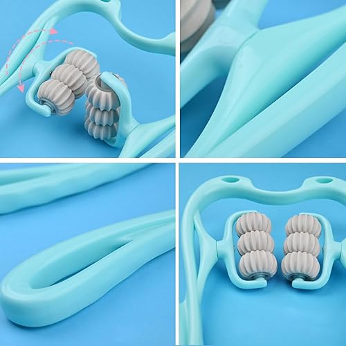 Miniatura 4 de Masajeador de cuello, masajeador de cuello con 6 bolas para aliviar el dolor de tejido profundo, masajeador de mano de cuello y hombros para cuello,