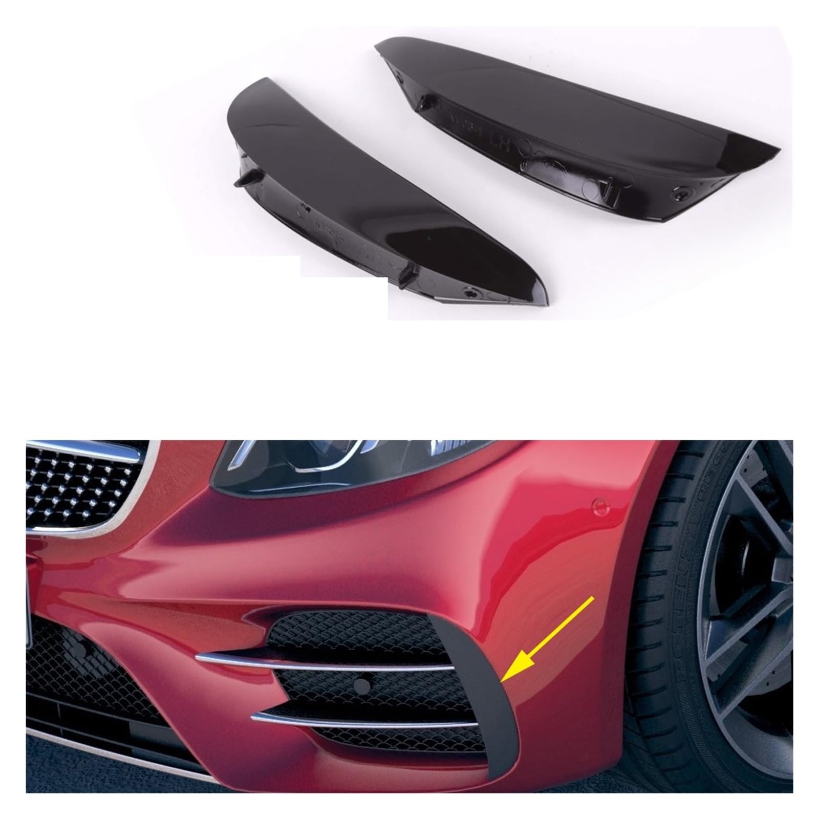 Canards antibrouillard W213 masquent les rayures de grille