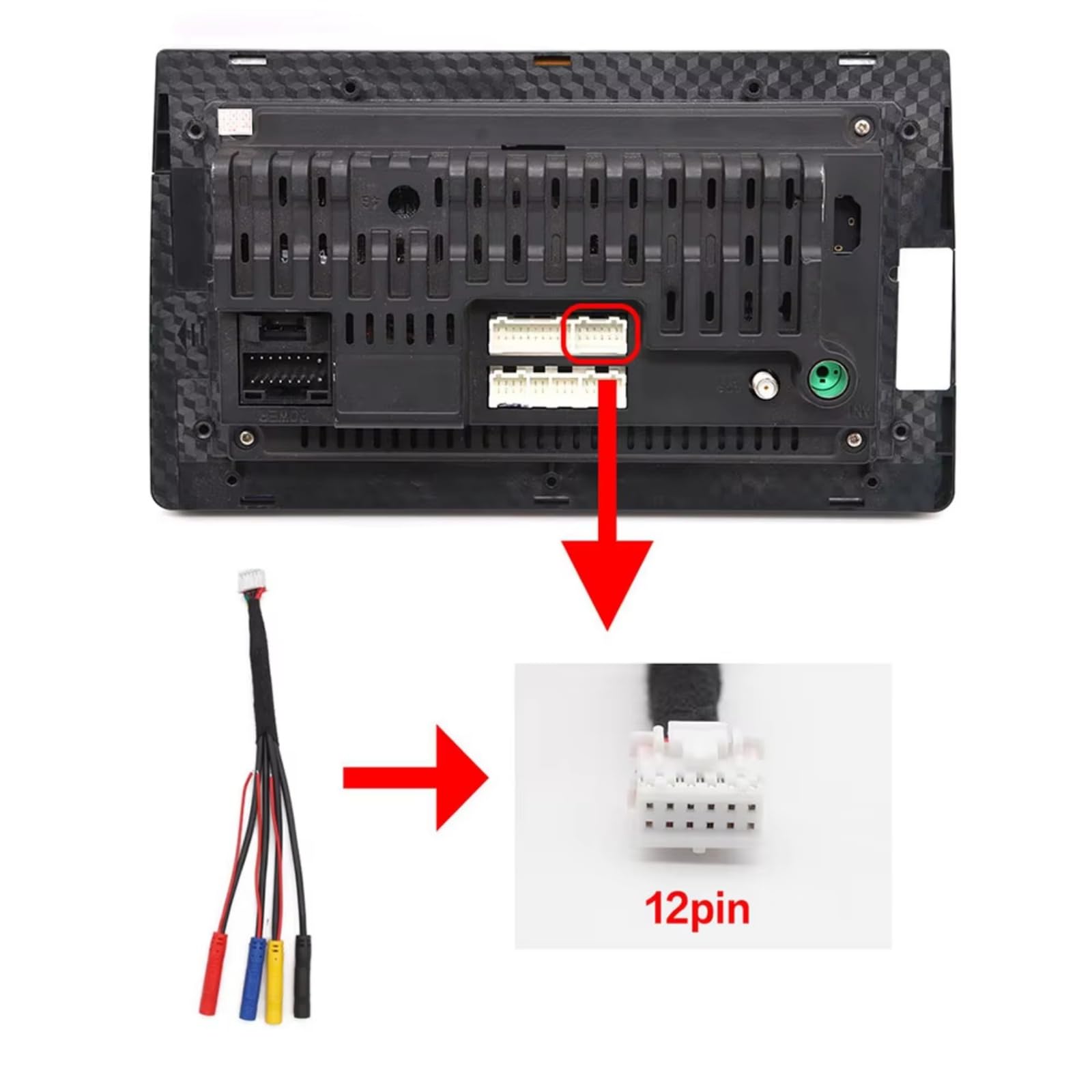 HD 360 Grad Autokamera 1080P 8K 3D AHD Surround View Rechts + Links + Vorne + Rückansicht Rückfahrkamera Navigation Rückwärts Hd Rückfahrkamera
