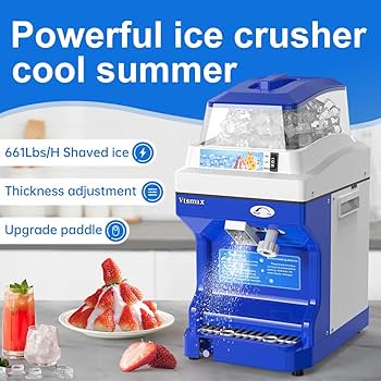 Vtsmax VT-169 業務用 かき氷機 250W ICE SHAVER Amazon.com: Vtsmax Electric Shaved Ice Machine, 300W Ice