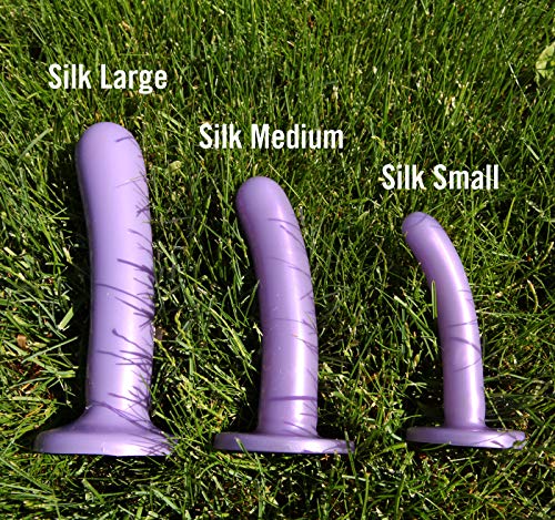 Tantus Sex/Adult Toys Silk Dildo - 100% Ultra-Premium Glossy Flexible Silicone Dilators For Anal, Vaginal, Beginners, Men, Women - Small, Lavender #TOP2