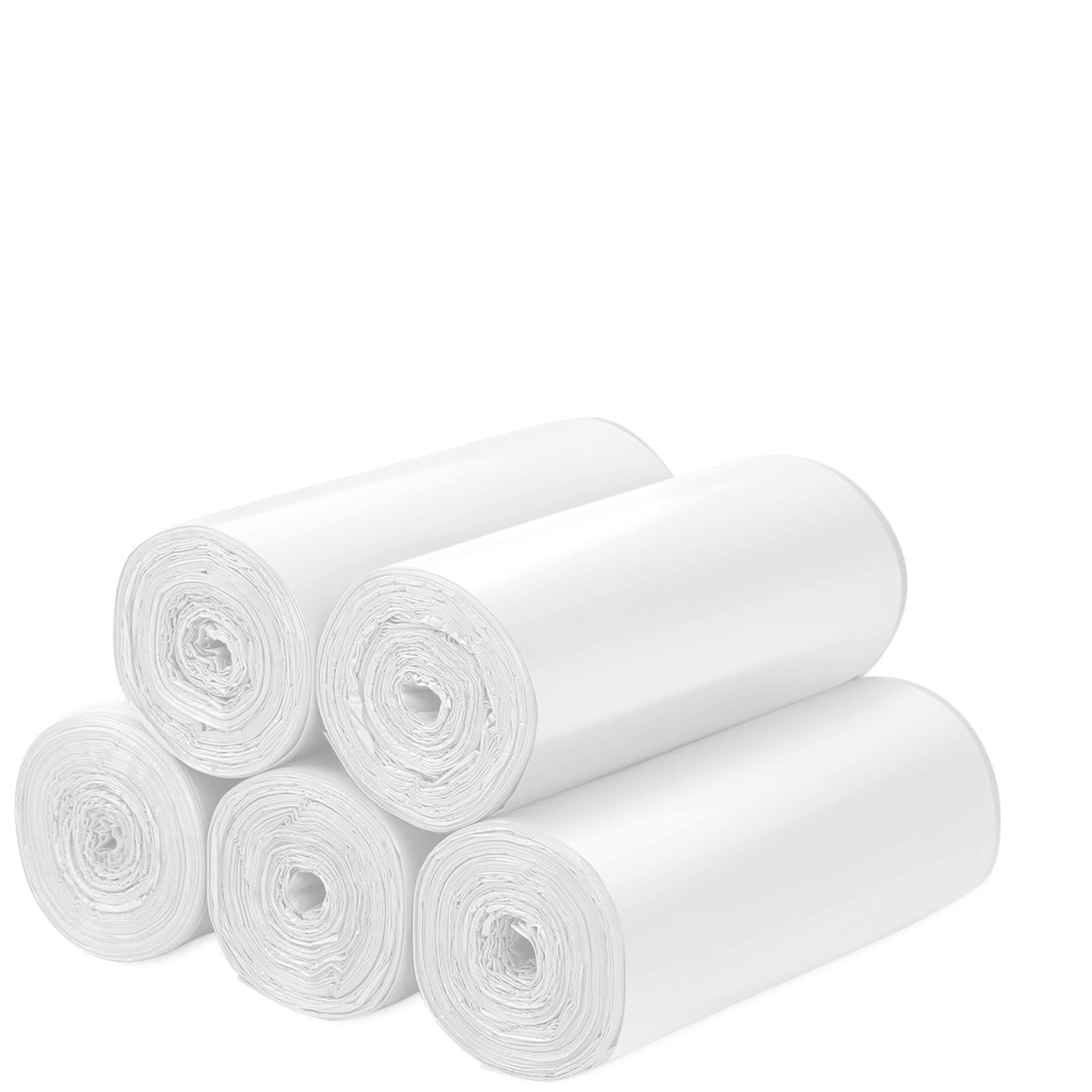 Aievrgad White Biodegradable Trash Bags 120Pcs, 5L/1.2Gallon Small Garbage Bags/For Countertop Bin. Bin Liner/Trash/Rubbish Bags, Recycled,Tough, Degradable, Compost Bags For Kitchen/Household