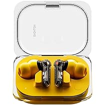 Nothing Ear (a) Cuffie bluetooth con Cancellazione Attiva del Rumore fino a 45 dB, Audio Hi-Res con LDAC e fino a 42.5 ore di ascolto – Giallo