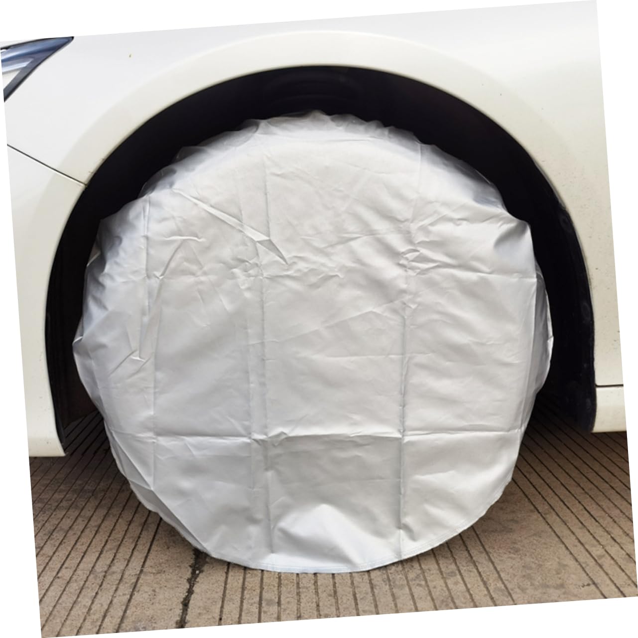 4piezas Fundas Protectoras para Neumáticos De Autocaravana De Material para Cubrir Ruedas De Remolque y Neumáticos De Camión Protege contra Daños y Diario