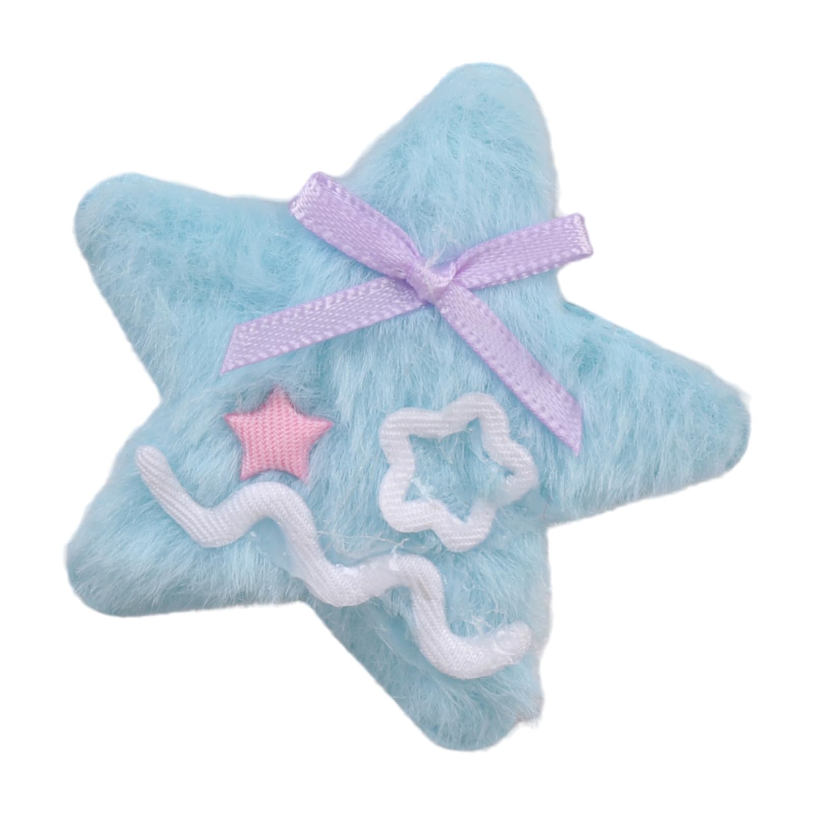 Fentency Sweet Plush Star Hair Clip Women Cool Trendy Star Decoration Hair Barrettes for Ponytails and Various Hairstyles