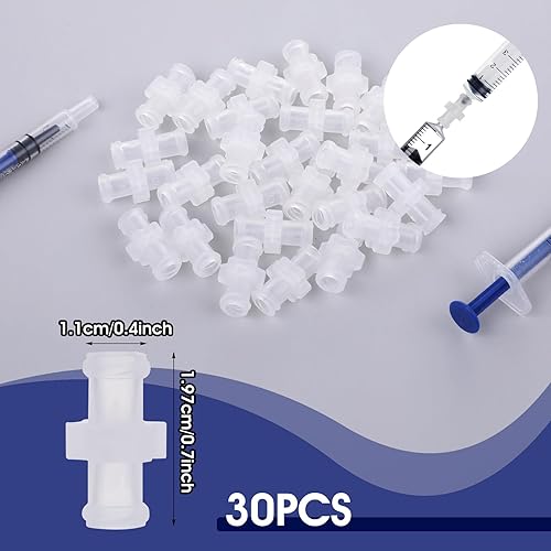 Miniatura 2 de Adaptador de jeringa Luer Lock para botellas, adaptador de jeringa, conector de bloqueo Luer, hembra transparente para transferir, conector para