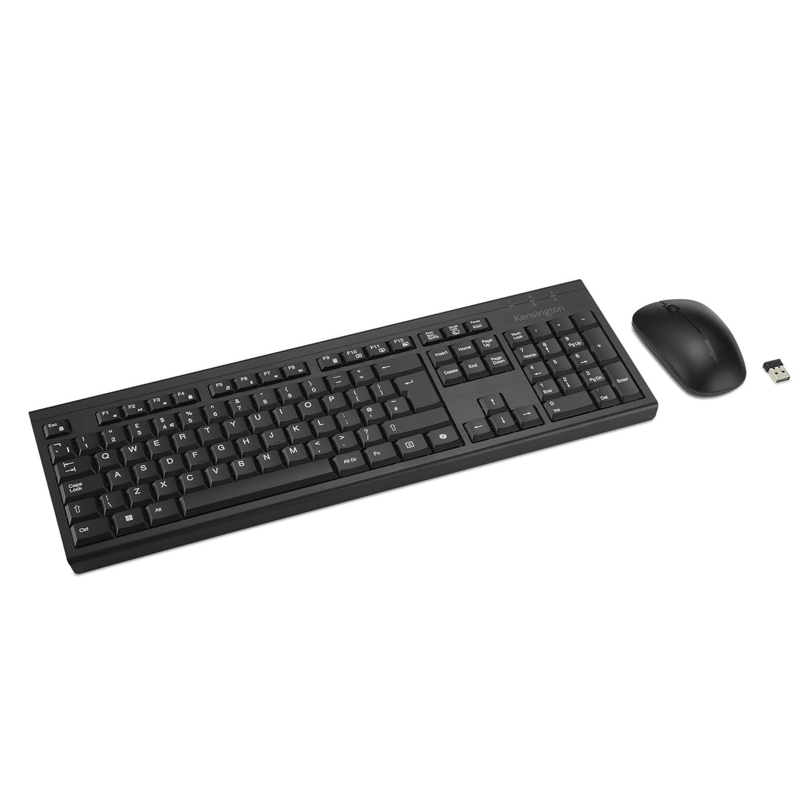 Kensington KM270 EQ Wireless Rechargeable Keyboard and Mouse Set Black