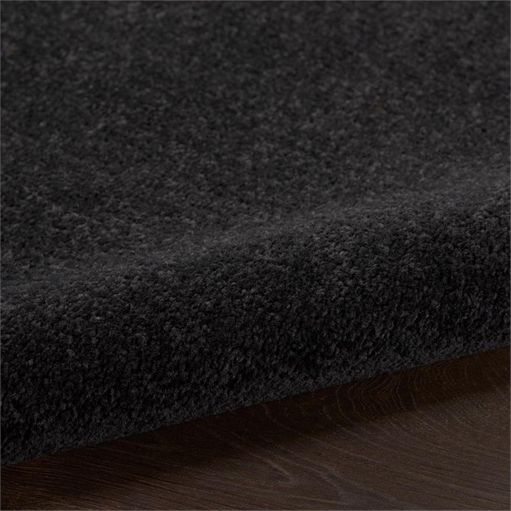Pemberly Row Contemporary 7' x 10' Black Outdoor Indoor/Outdoor Rug