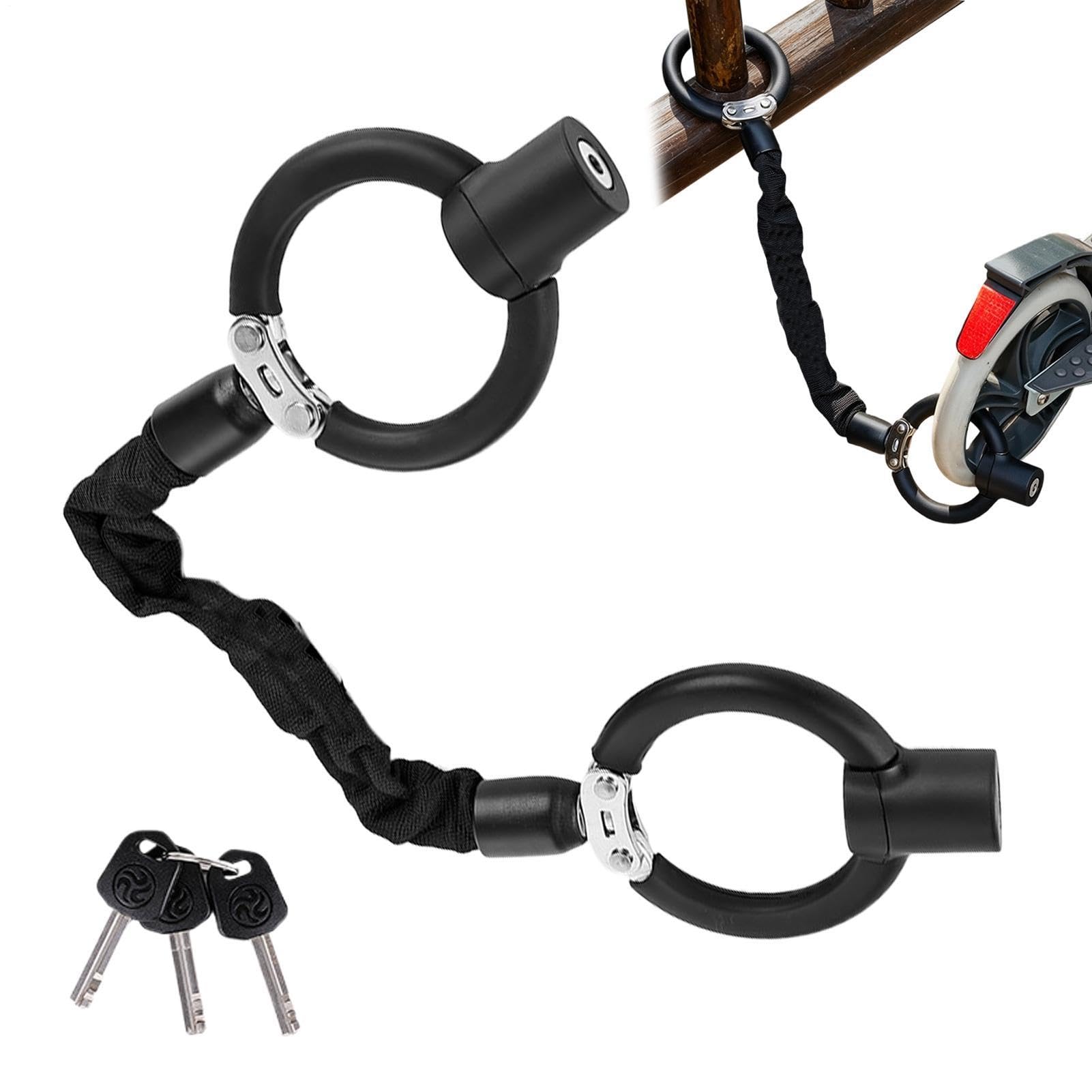 Lucchetti per Biciclette Antifurto pesante | Lucchetto a catena per monopattino elettrico donne, uomini, adulti, pendolari quotidiani, uso interno, abitazione,