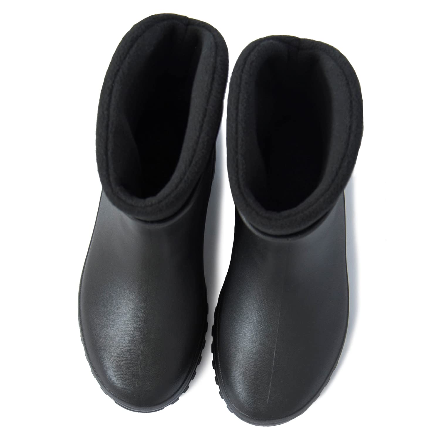 Federleichte EVA Gefütterte Gummistiefel Damen Thermo 36-41 halbhohe warme Winter Herbst Frühling Stiefel mit Futter Regenschuhe