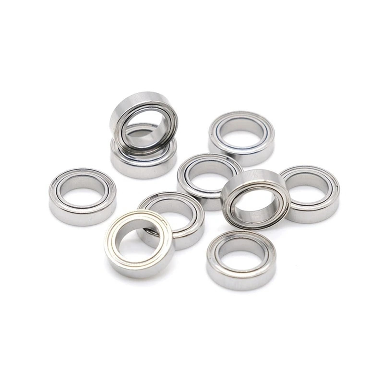 Rodamientos de bolas de ranura profunda R168-2Z R168Z, 6,35 x 9,525 x 3,175 mm, 1/4 x 3/8 x 1/8 pulgadas, 10 unidades
