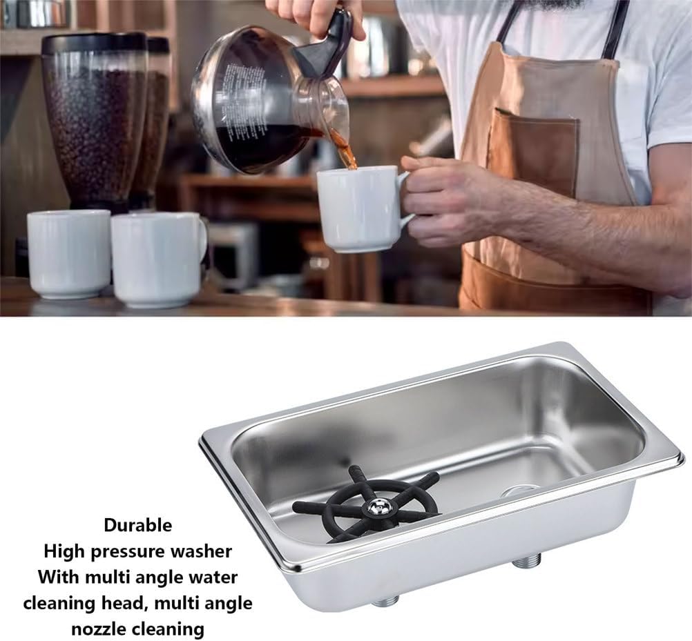 AIZYR Pitcher Rinser, Cup Washer Cleaner Kitchen Sink Accessories Glass Rinser for Bar Restaurant Coffee Tea Shop