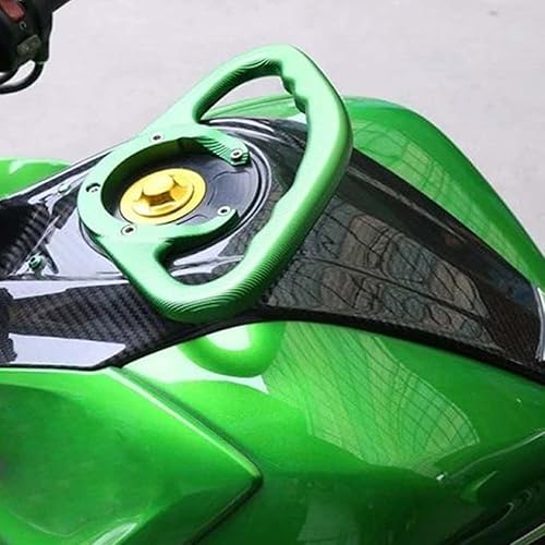 Miniatura 7 de Reposabrazos de pasajero para motocicleta, barra de manillar del tanque de gasolina con empuñaduras, 5 agujeros, apto para K-awasaki Ninja ZX14R
