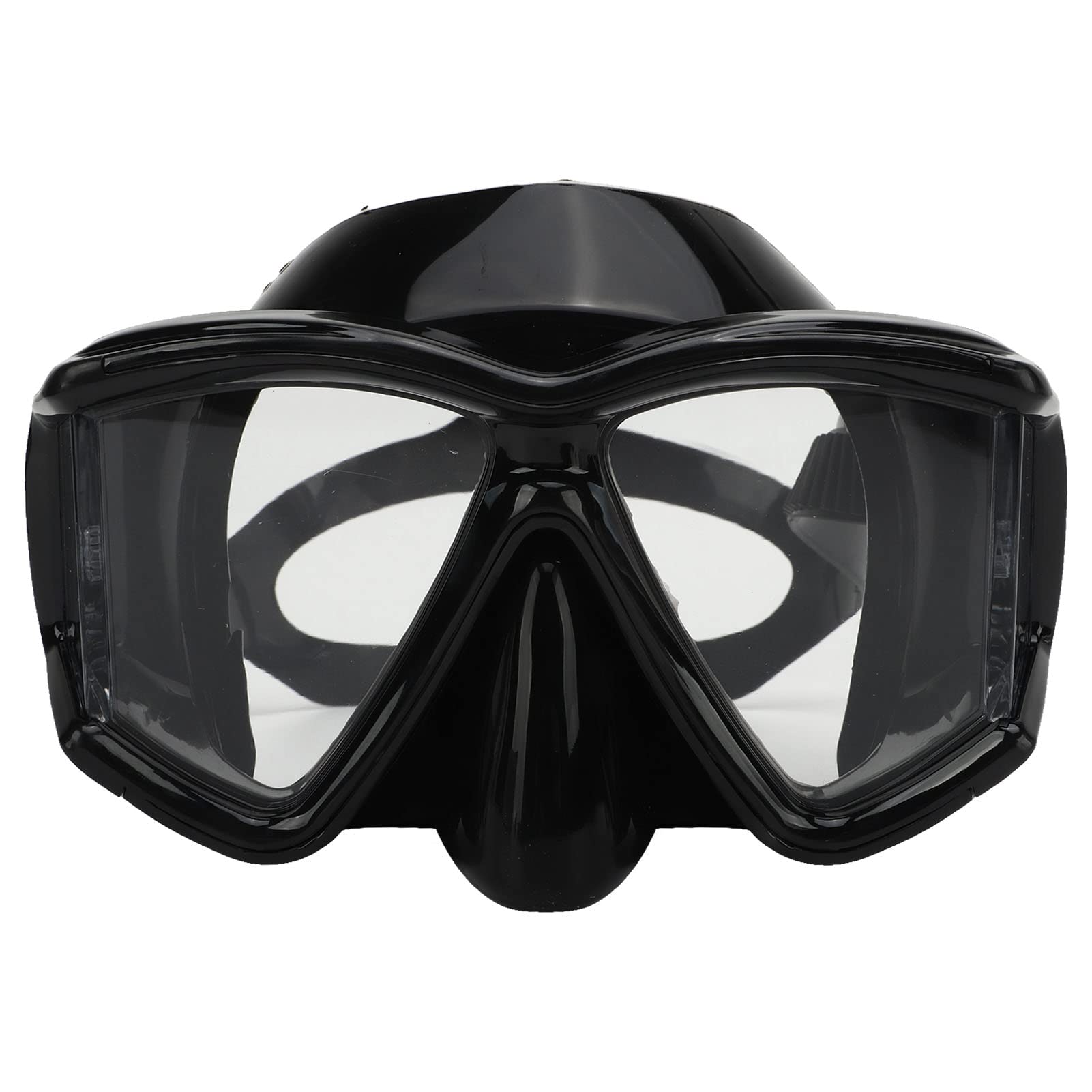 Masque De Plongée Intégral Grand Angle – Noir – Taille 15.5x13 Cm – Neuf