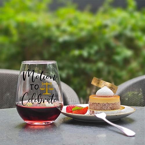 Miniatura 4 de Regalos de abogado para hombres y mujeres, moción para celebrar el futuro abogado, copa de vino, regalos de graduación para estudiantes de derecho,