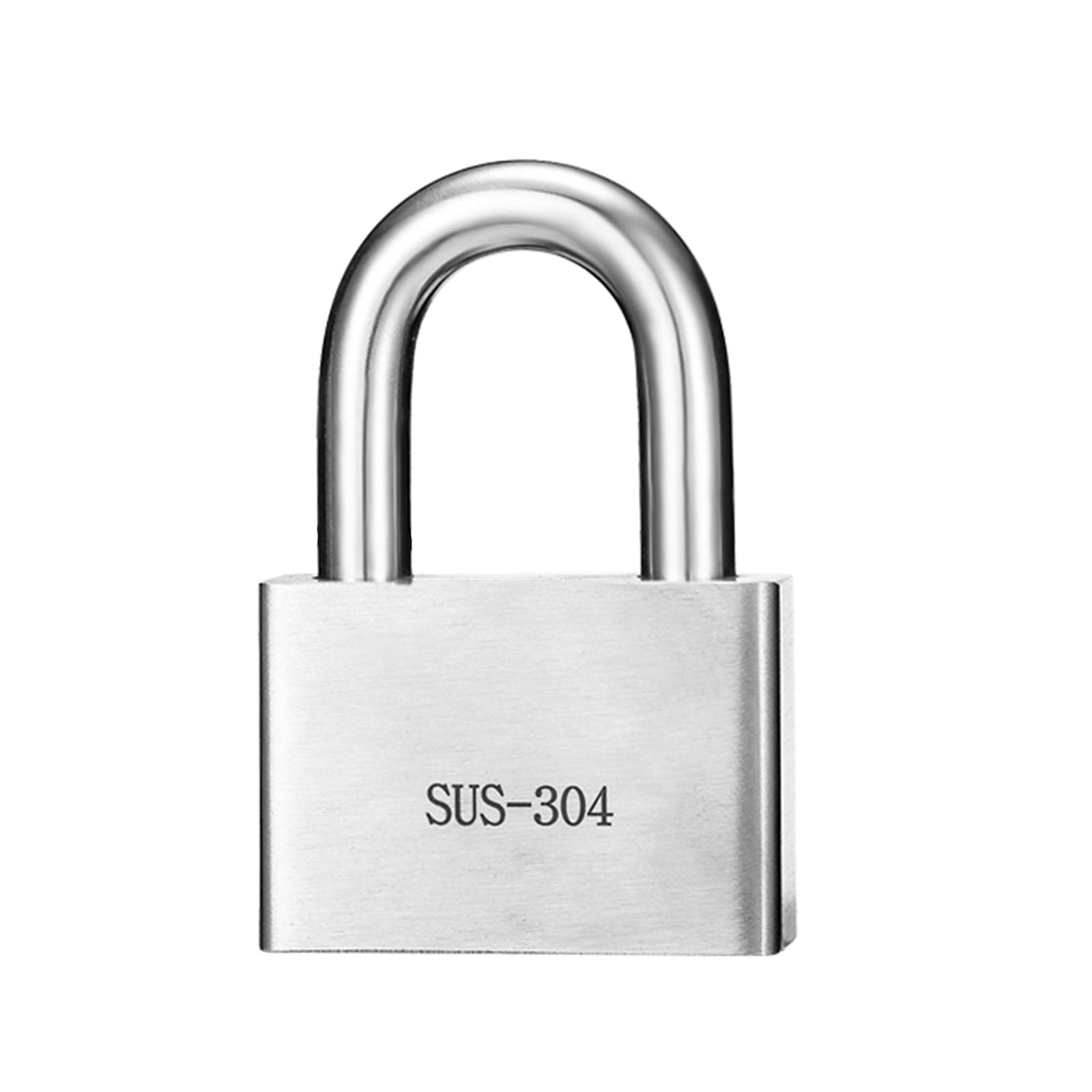 Kłódka ze stali nierdzewnej, wodoodporna i nierdzewna blokada drzwi, z 4 kluczami, 30 mm, 40 mm, 50 mm, 60 mm (długa blokada, 40 mm)(Short Lock,40mm)