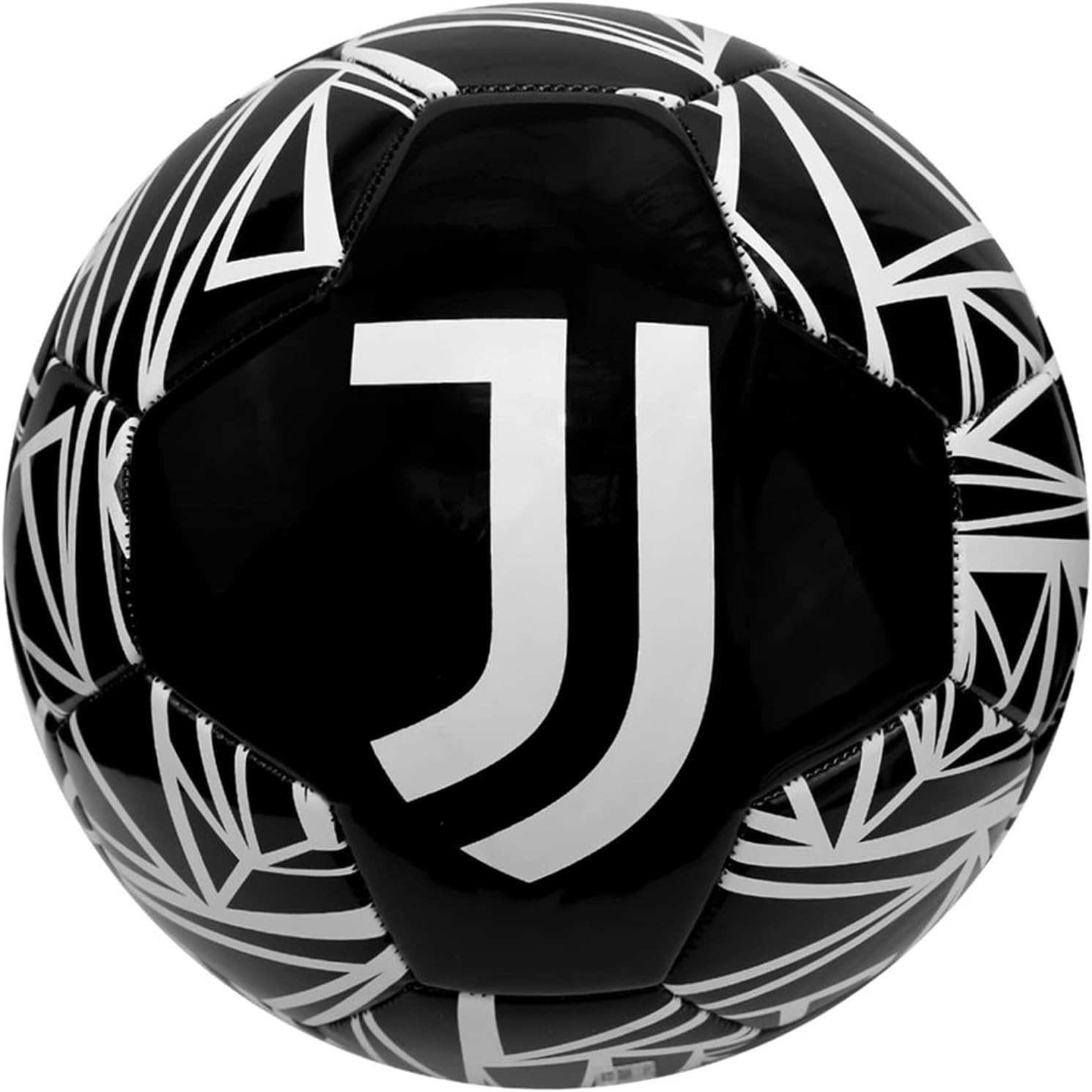 Icon Sports Size 5 Soccer Ball – Official Licensed World Football Club Team Training Logo Pro Outdoors Adult (Size 5, Juventus Strata Black)