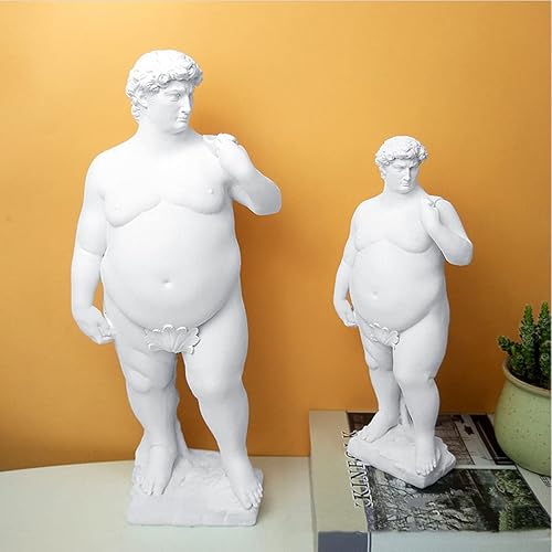 Miniatura 2 de Estatua creativa de resina de David de 9.84 pulgadas, escultura griega de David, escultura de David, figura divertida de David, adornos artesanales
