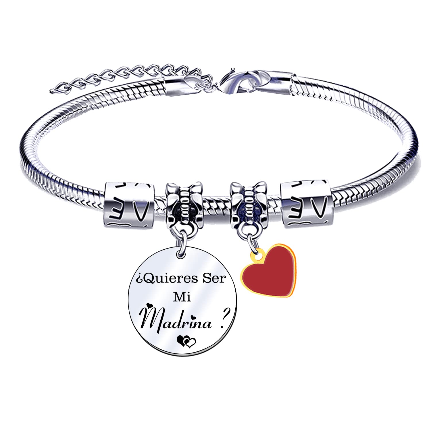 JRZDFXS Regalo Madrina Pulsera para Madrina Pulseras quieres ser mi madrina?para Madrina Regalo de Cumpleaños Regalos Navidad Madrina Ideas Regalo Madrina