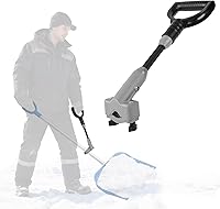 Vista 1 de Universal Snow Shovel Handle, Back Saver Handle Attachment for Snow Shovel, Ergonomic Elasticity Handle Extension Universal Fit for Shovels Rakes