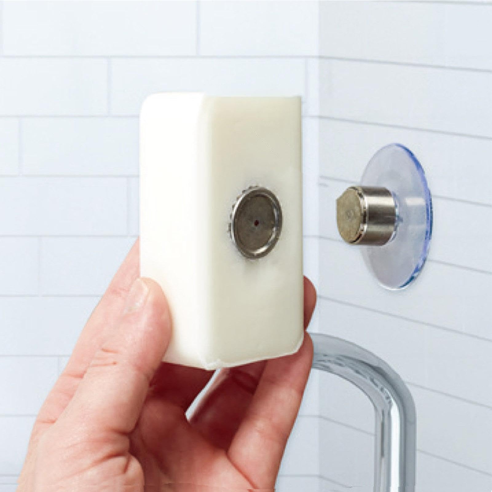 Copiel Scaffale Cesto Doccia, Ventosa Bagno Parete Doccia Scaffali, Rimovibile Portasapone Cremagliera Organizzatore per Bagni Accessori di Stoccaggio Senza Forare con 2 Ganci Alluminio