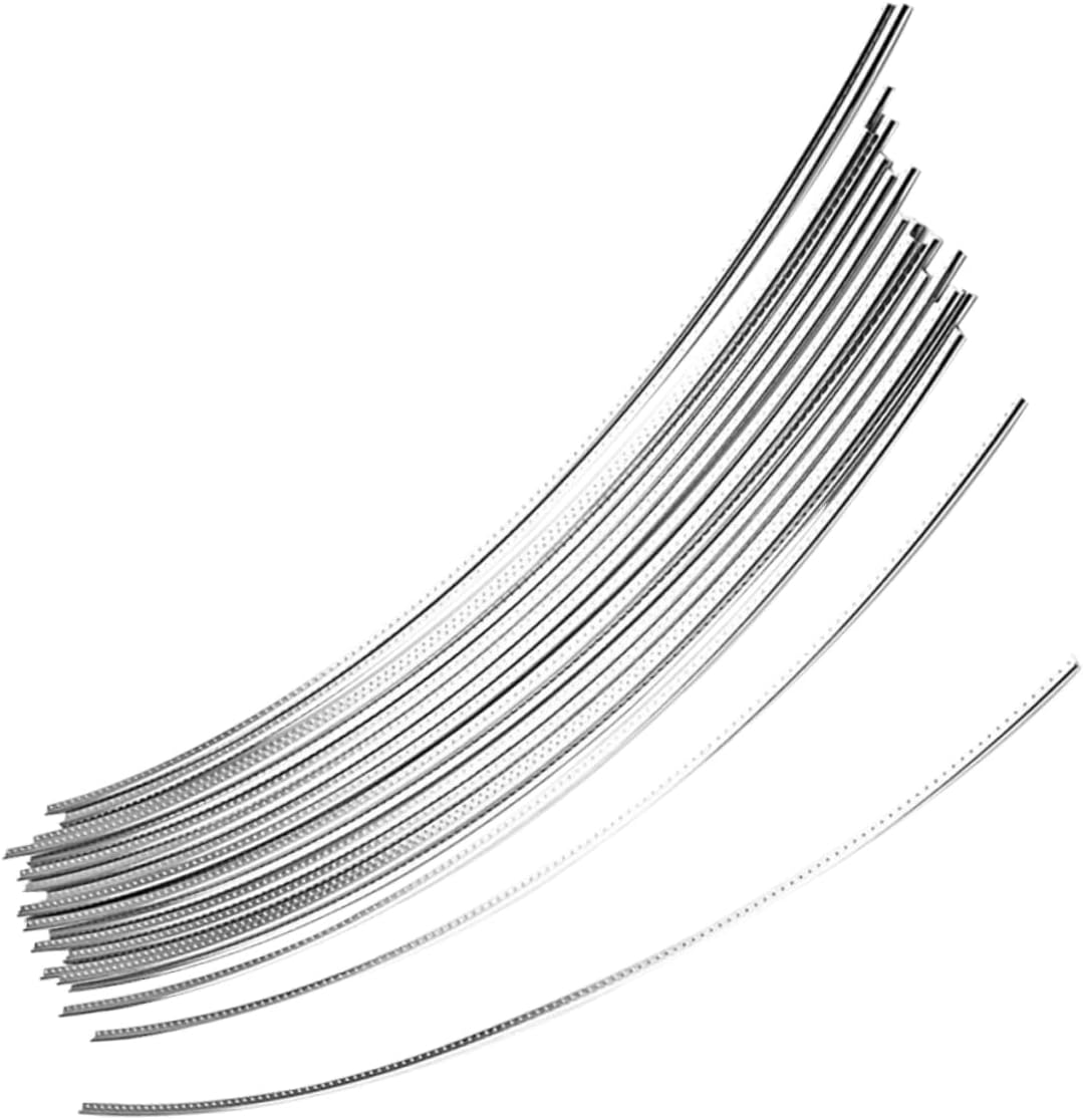 25pcs Guitar Fret Wire Set 2.4mm Half Hard Wire Kit Curved Frets for Electric Bass Guitar