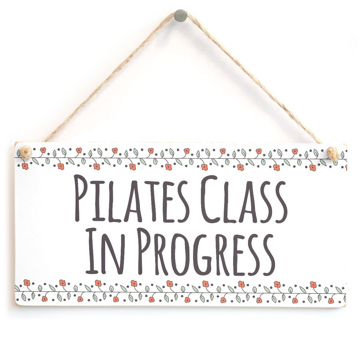 Pilates Class in Progress - Functional Hanging Home Pilates Teacher Door Plaque