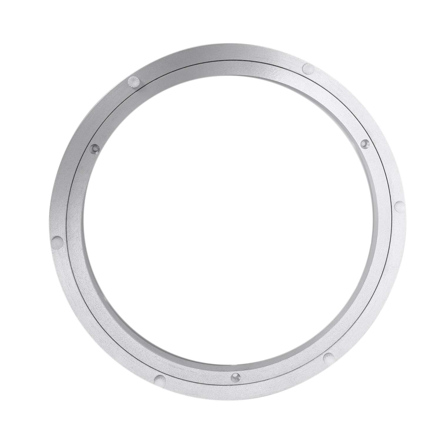 CTRLZS Aluminium Rotating Turntable Bearing Swivel Plate 12 Inch Silver