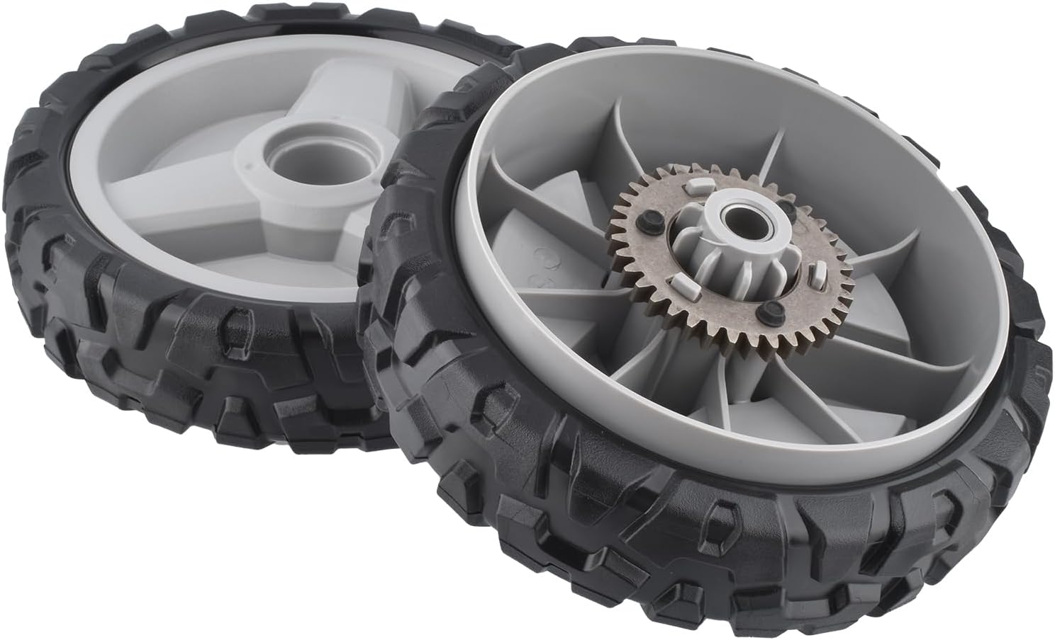 2 Pack Lawnmower Wheel for Husqvarna 580365301 593198101 Compatible with L321AH LC221A HU675AWD HU700AWD HU725AWD HU800AWD for Craftsman GCV-160 Mower