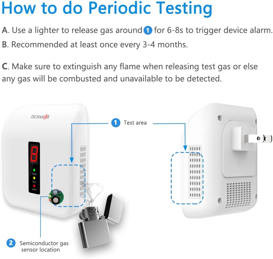 Techamor Y401x2 Gas Leak Detector + R501 RV Gas Leak Detector Bundle