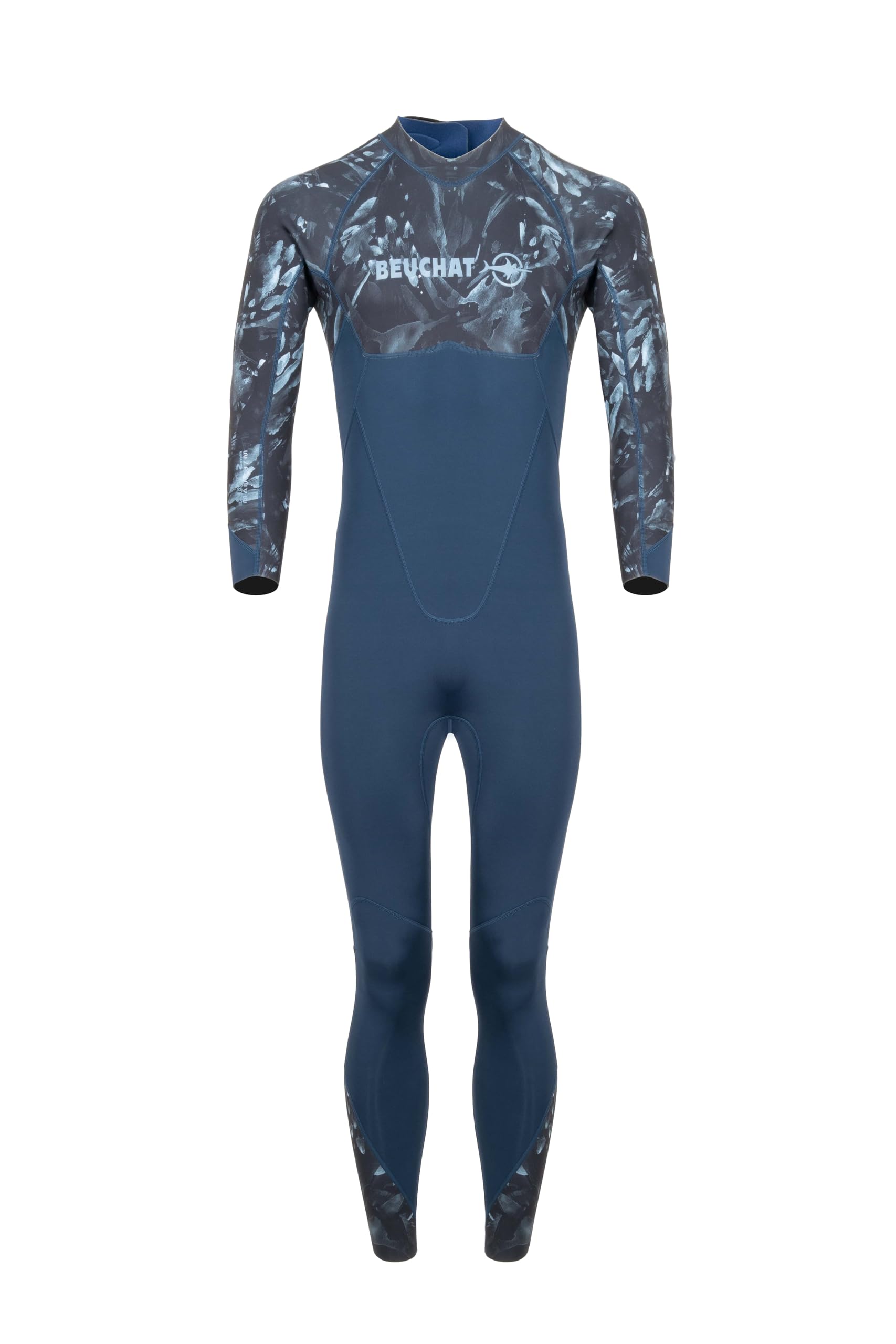 BEUCHAT Seaweed Snorkeling Wetsuit, Men's, Atoll Blue, XXXL