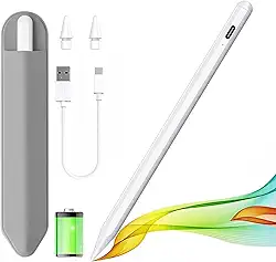 Caneta Stylus para iPad 2018-2025 com rejeição de palma, Apple Pencil para Pad de 11ª/10ª/9ª/8ª/7ª/6ª geração, iPad Pro 11/12,9 polegadas, iPad Air 2025, 27,9 e 13 polegadas (M3/2), 5ª/4ª/3ª geração