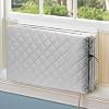 Indoor Air Conditioner Cover Window AC Unit Cover with Drawstring Double Insulation for Inside21x15x3.5