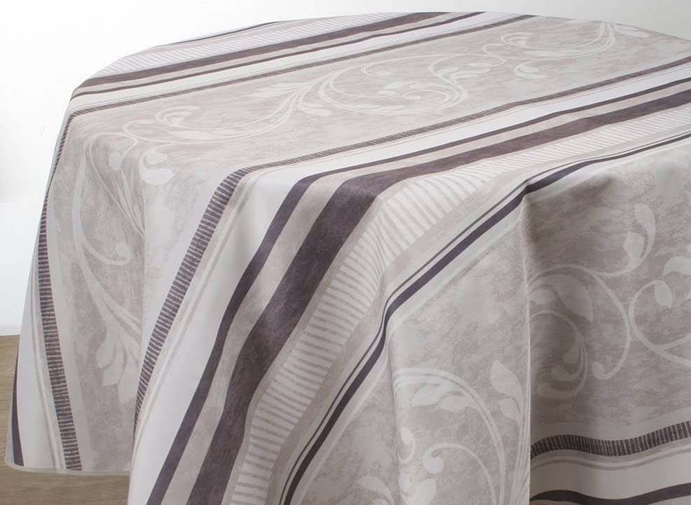 Nappe anti-tache arabesque protège votre grande table de salon avec style