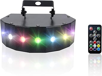 Stage Strobe Light,105W LED Stage Lights,Sound Activated and Auto Mode, Stage Lighting for Bars Birthday Wedding Halloween with Remote Control (RGB Light)